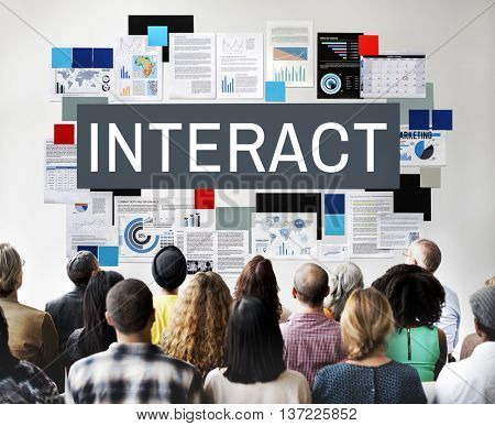 Interact Corporate Future Interacting Interactive Concept