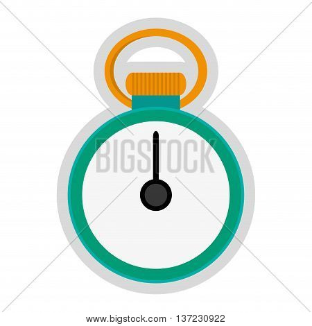 simple flat design analog chronometer icon vector illustration