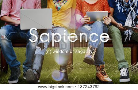 Sapience Highly Educated People Graphic Concept