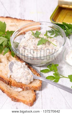 rillette and bread