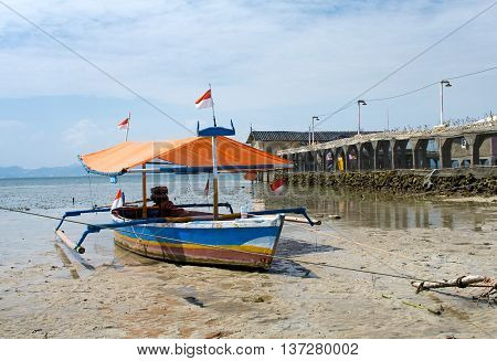 Fisherman's Boat In Bandar Lampung, Sumatra, Indonesia