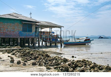 Fisherman's Boat In Bandar Lampung, Sumatra, Indonesia
