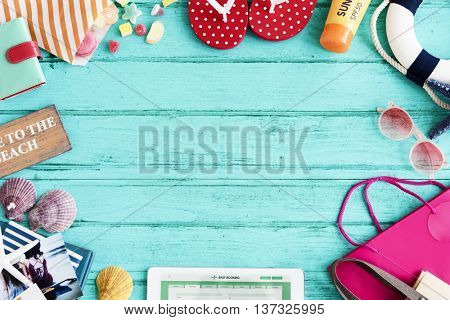 Beach Vacation Holiday Trip Concept