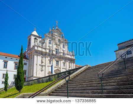 New Cathedral Of Coimbra, Se Nova. Portugal.
