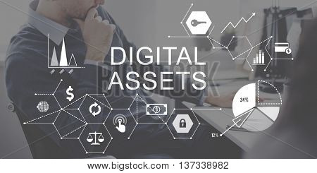 Digital Assets Business Management System Concept