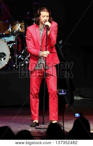 HUNTINGTON, NY-MAR 7: Singer Nasri of the reggae fusion band Magic! performs in concert at The Paramount on March 7, 2015 in Huntington, New York.