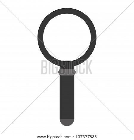 simple flat design magnifying glass icon vector illustration