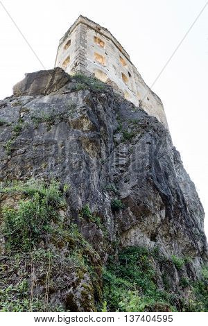 Medieval Likava castle on the rock - Slovakia