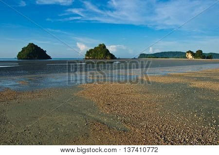 Beautiful of beach in Aonang Krabi, Thailand