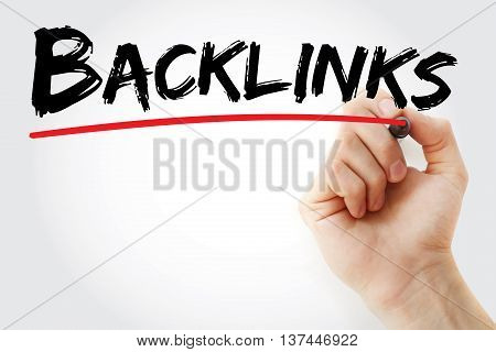 Hand Writing Backlinks With Marker