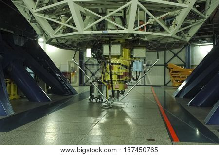 Cerro Paranal Chile - April 01 2007: Precision instruments of the Very Large Telescope