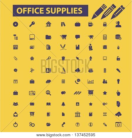 office supplies icons