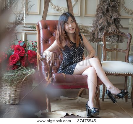 The Portrait of a beautiful business woman