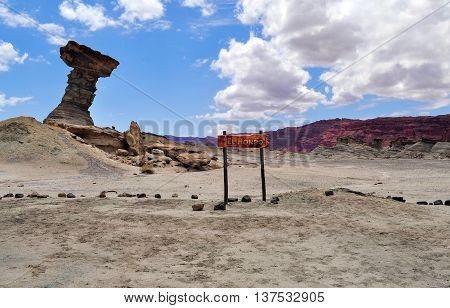 El Hongo. Ischigualasto Provincial Park. Argentina