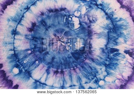 Abstract Pattern From Circles On Silk Batik