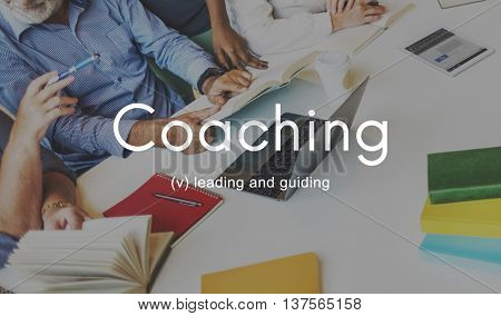 Coaching Educating Instructor Management Concept