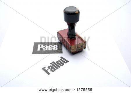 Passing And Failled Stamp