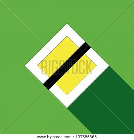 Icons Of Road Signs On A White Background