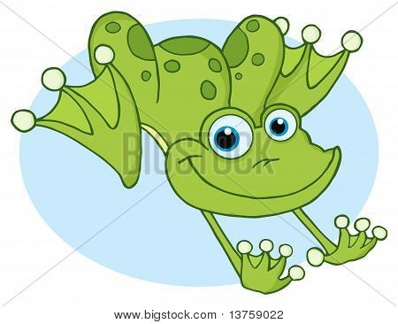 Happy Frog-Hopping-Frosch