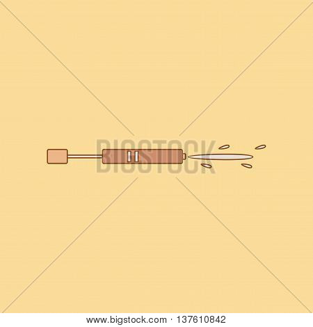 flat icon on stylish background Kids toy water gun