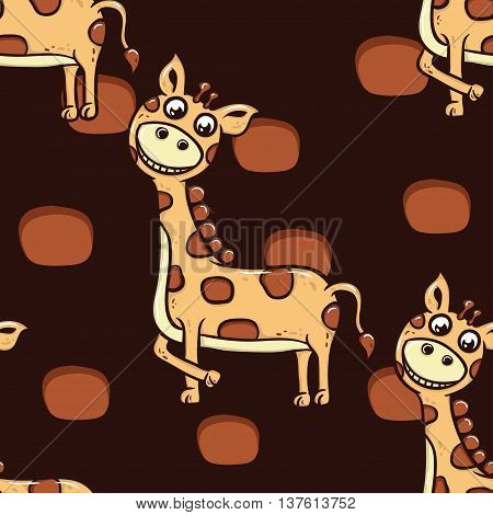Giraffe pattern for your sweet fabric texture