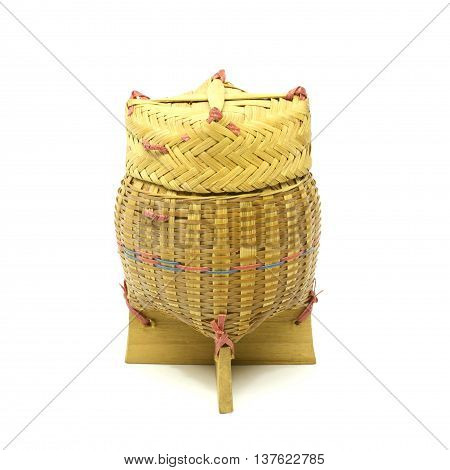 'Kratip' bamboo container for holding cooked glutinous rice