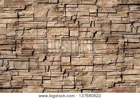 Abstract  background with old brick wall smooth floor