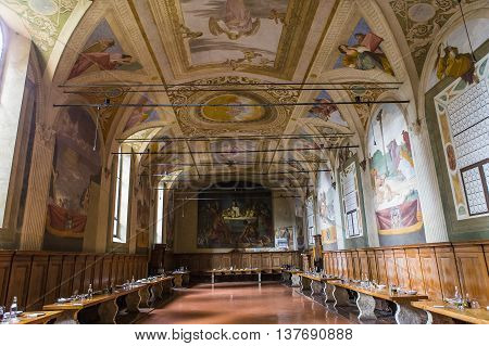 Abbey Of Monte Oliveto Maggiore, Tuscany, Italy