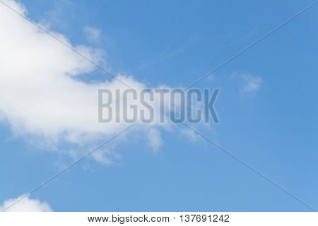 blue sky and cloud beautiful Colorful vivid in nature for background