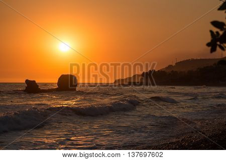 Sunset At Playa El Tunco, El Salvador