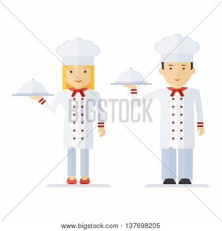 Profession Chef Cooking Man Woman