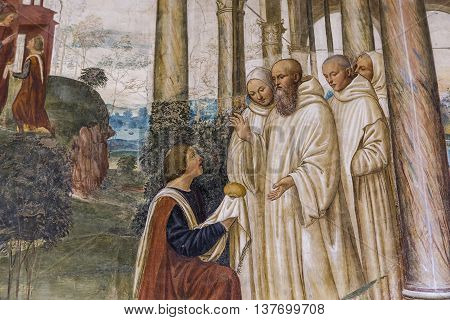 Abbey Of Monte Oliveto Maggiore, Tuscany, Italy