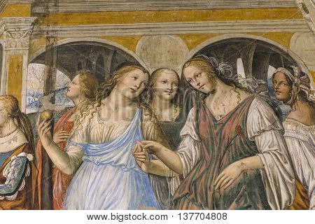 Abbey Of Monte Oliveto Maggiore, Tuscany, Italy