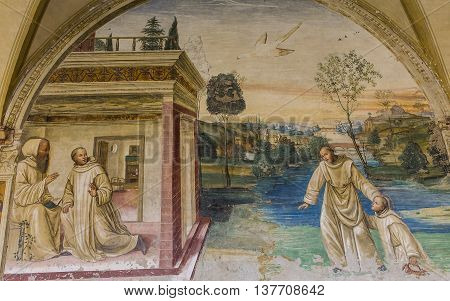 Abbey Of Monte Oliveto Maggiore, Tuscany, Italy