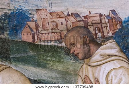 Abbey Of Monte Oliveto Maggiore, Tuscany, Italy