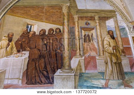 Abbey Of Monte Oliveto Maggiore, Tuscany, Italy