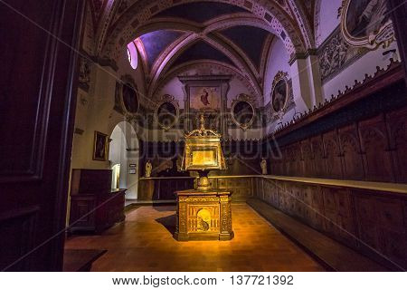 Abbey Of Monte Oliveto Maggiore, Tuscany, Italy