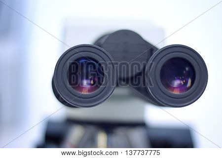 Medical microscope for chemical medical analyzes and tests
