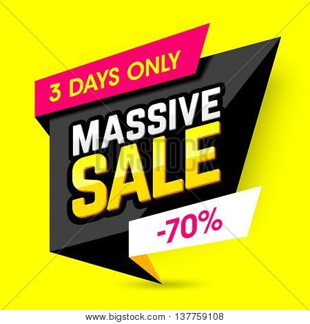 Massive sale banner