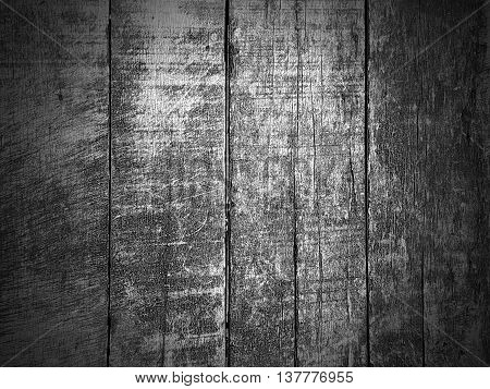 Black and White Wooden Background for pattern.