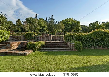 Beautiful landscape of Emmarentia park in Johannesburg, South Africa
