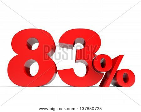 Red Eighty Three Percent Off. Discount 83%.