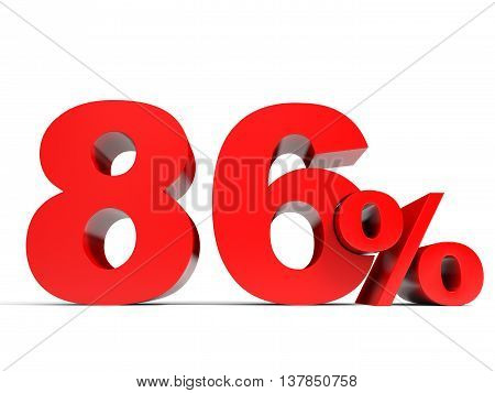 Red Eighty Six Percent Off. Discount 86%.