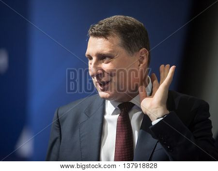 President Of Republic Of Latvia Raimonds Vejonis