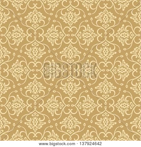 Vector seamless pattern. Luxury elegant floral textures. Pattern can be used as background fabric print surface texture wrapping paper web page backdrop wallpaper and more