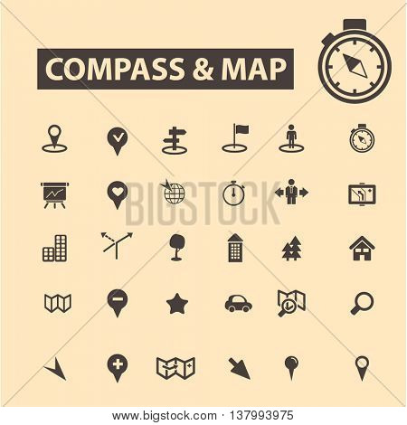 Compass Map 矢量图和照片(免费试用) | Bigstock