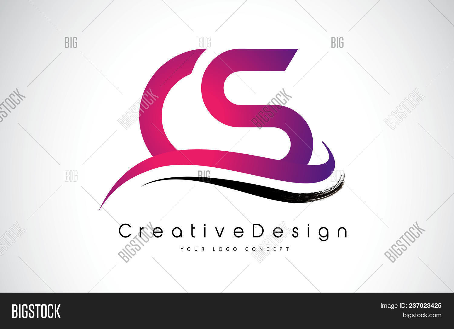 Cs C S Letter Logo Vector & Photo (Free Trial) | Bigstock
