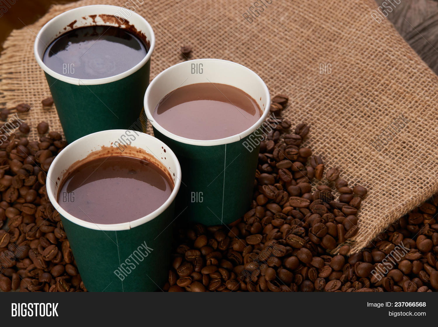 Three Green Paper Image & Photo (Free Trial) Bigstock