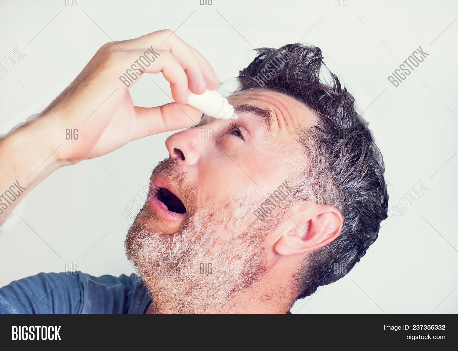 Man Using Eye Drops Image & Photo (Free Trial) Bigstock