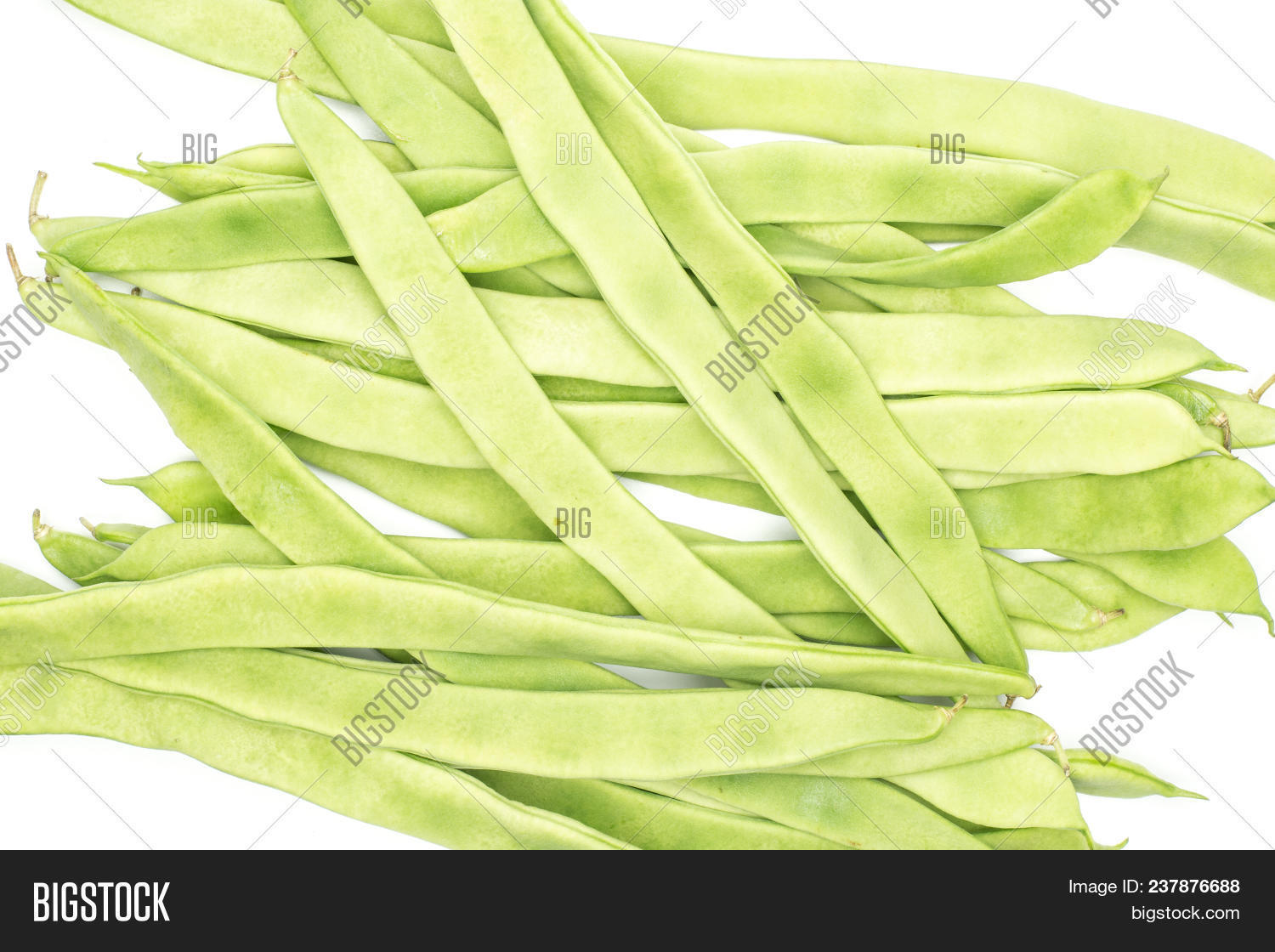 Flat Green Beans Stack Image & Photo (Free Trial) Bigstock